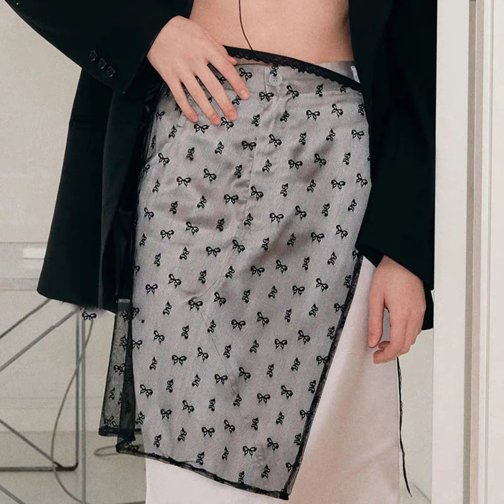 Wrap Skirt Lace Up Matching Pants